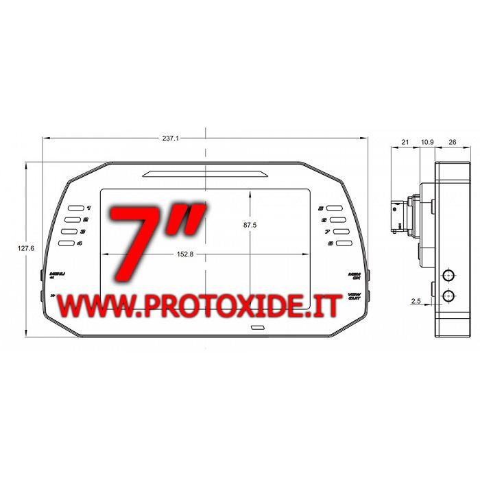 Tableau De Bord Num Rique Pour Voitures Et Motos Cran Pouces G