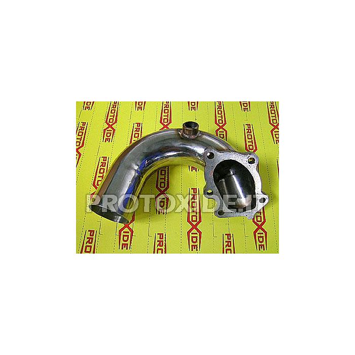 Downpipe d'échappement surdimensionné Fiat Coupè 2000 20v Turbo - GT28 -GTX28 5 cylindres en acier inoxydable Downpipe turbo