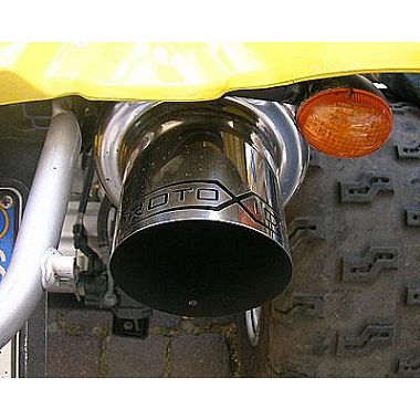 Quad sport exhaust silencer for Yamaha Raptor 660R - 700r stainless steel