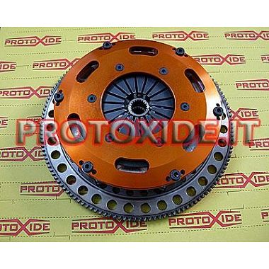 Kit volanta ambreiaj cu dublu disc ranforsat Lancia Delta 2000 Turbo 8-16v otel Set volanta ambreiaj dublu disc din otel...