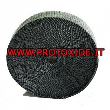 Benda per collettore e marmitta NERA 4.5m x 5cm