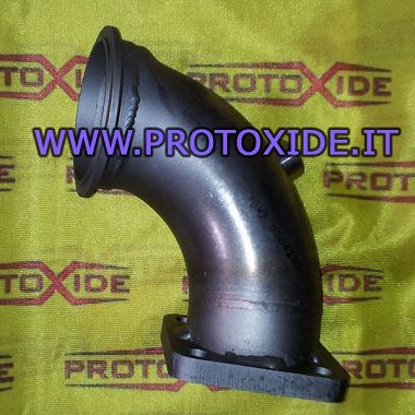 Downpipe d'échappement acier Lancia Delta 2000 Turbo pour turbocompresseur Tial scroll Moteurs à essence turbo à tuyau de des...