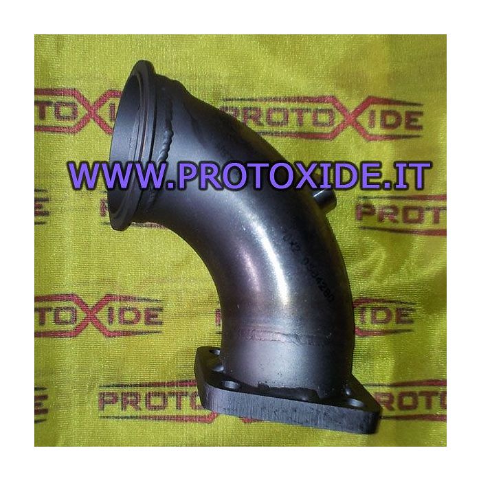 Downpipe d'échappement acier Lancia Delta 2000 Turbo pour turbocompresseur Tial scroll Moteurs à essence turbo à tuyau de des...