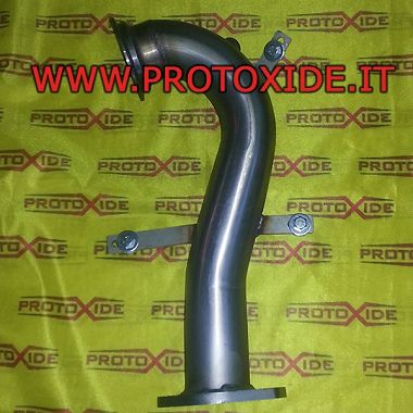 ماسورة عادم كبيرة الحجم غير محفزة Fiat 500 Abarth Grande Punto Mito 1400 Turbo Garrett GT 1446 محركات بنزين توربو Downpipe