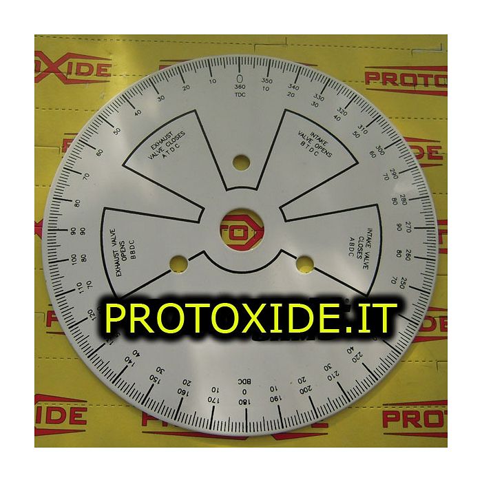 Graduated disc for cam timing - 170mm motor - 180mm protractor Specific tooling Workshop