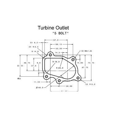 Garrett turbocompresseur GT 2560R Turbocompresseurs à roulements de compétition