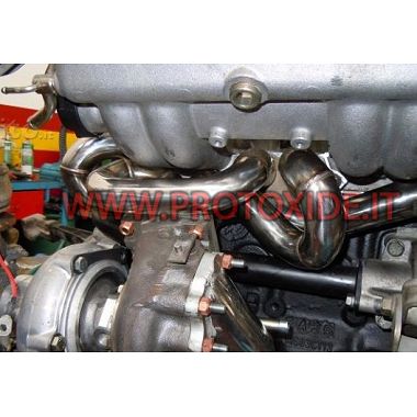 Fiat Uno Turbo 1300 stainless steel exhaust manifold. Steel exhaust manifolds for Turbo petrol engines