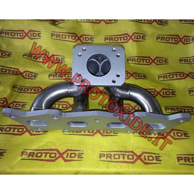 Collettore scarico Fiat Grande Punto -500 Abarth 1400 16v Turbo acciaio posizione centrale Collettori scarico acciaio motori ...