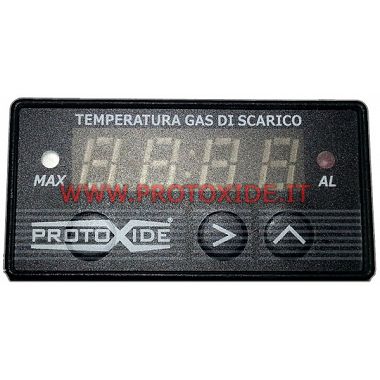 Jauge de température des gaz d'échappement EGT Kit compact - mémoire de pointe complète sonde jaune K porte-sonde à embout en