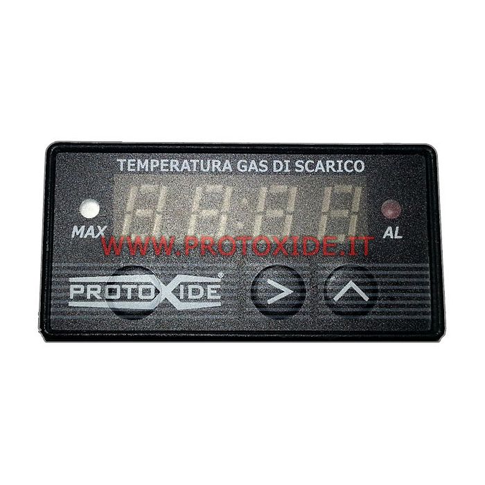 Medidor de temperatura dos gases de escape EGT Kit compacto - sonda amarela com memória de pico completa Suporte de sonda de