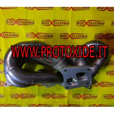 Exhaust manifold Lancia Delta 2000 16v turbo connection Mitsubishi Evo 7- 8- 9 stainless steel Steel exhaust manifolds for Tu...