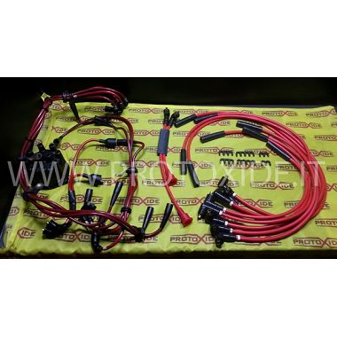 Ferrari 308 GT4 high conductivity oversized red spark plug cables Specific car spark plug cables