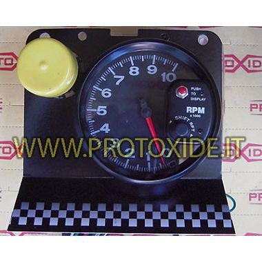 Μεγάλο στροφόμετρο κινητήρα 10000 rpm 125 mm με αλλαγή ταχυτήτων Στροφόμετρο κινητήρα και φώτα αλλαγής ταχυτήτων