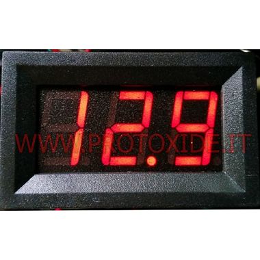 Kırmızı LCD Voltmetre 150V 4-45X27 Volt ve amper