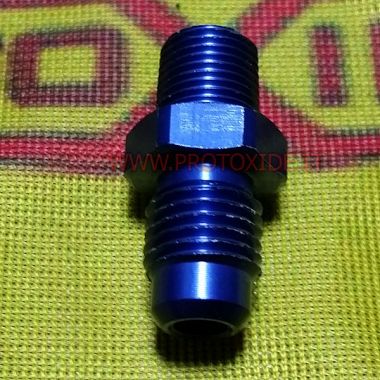 Nipple 4AN - 1-8 npt raccordo dritto Ricambi impianti a protossido d'azoto