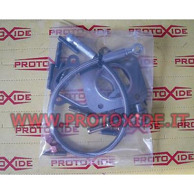 Kit of fittings and pipes gaskets Fiat Grande Punto - 500 Abarth with turbo Mitsubishi TD04 or Garrett GT2056 Oil pipes and