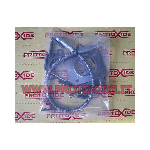 Kit of fittings and pipes gaskets Fiat Grande Punto - 500 Abarth with turbo Mitsubishi TD04 or Garrett GT2056 Oil pipes and