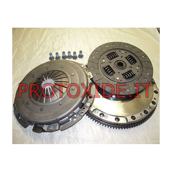 Reinforced clutch flywheel kit Fiat Multipla - Doblo 1900 JTD push 120hp 186a9000 Steel flywheel kit with reinforced clutch