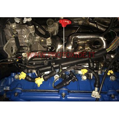 Fiat Uno Turbo 1300 stainless steel exhaust manifold. Steel exhaust manifolds for Turbo petrol engines