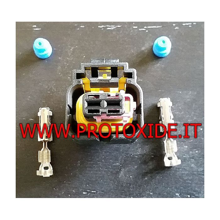 Conector macho de 2 vias para injetores Bosch e Delphi Conectores elétricos automotivos