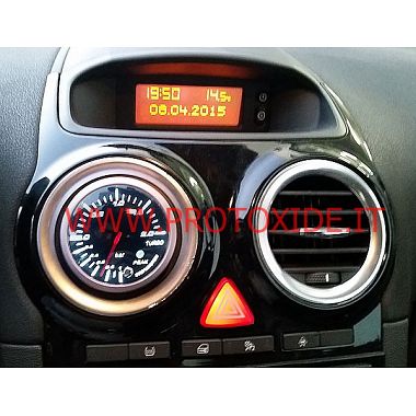 Turbo pressure gauge installed on Opel Corsa OPC Pressure gauges Turbo, Petrol, Oil