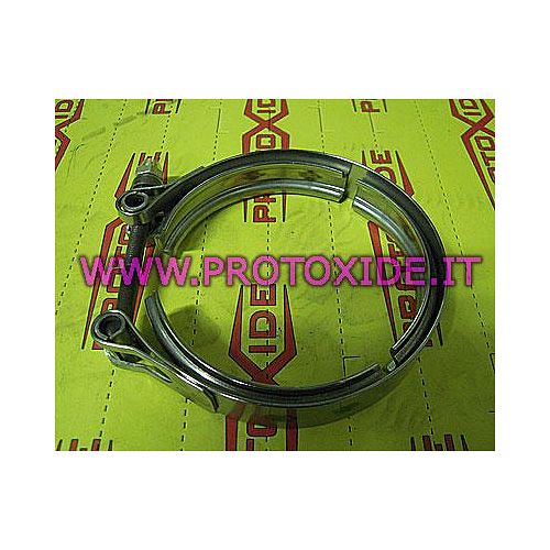 Fascetta V-band chiocciola scarico Turbocompressore Tial GARRETT GT25-GT28-GT30-GT35 INGRESSO collettore 76mm Fascette e anel...