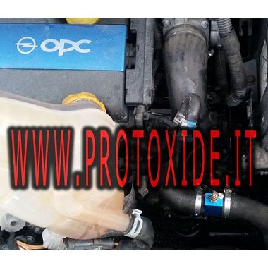 medidor de temperatura da água com memória e pico instalado no Opel OPC Race. kit completo Medidores de temperatura