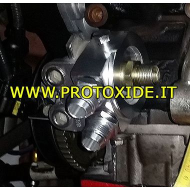 Eļļas radiatora sendviča adapteris Fiat 500 Abarth T-jet - Fiat Panda 100HP 1200 1400 8-16v Eļļas filtru balsti un piederumi ...