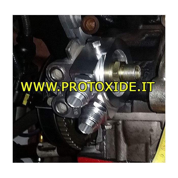 Adattatore sandwich radiatore olio Fiat 500 Abarth T-jet - Fiat Panda 100HP 1200 1400 8-16v Supporti filtro olio e accessori ...