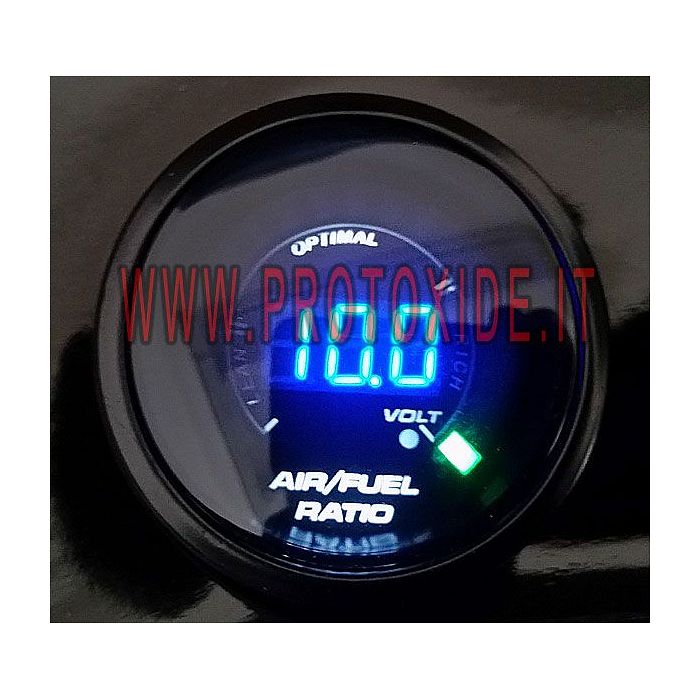 Airfuel stechiometrico e Voltmetro DigiLed 52mm misurare la carburazione Afr Carburazione Airfuel Stechiometrico