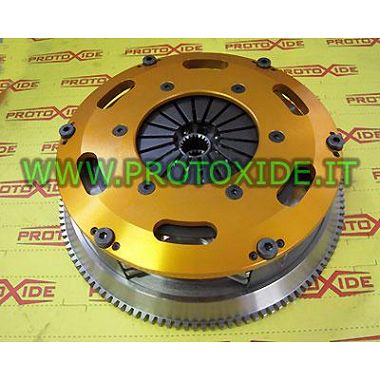 Flywheel kit with two-cylinder Fiat Uno Turbo 1400 clutch Flywheel kit with reinforced twin-disk clutch