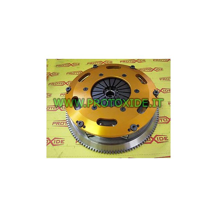 Reinforced clutch flywheel kit double disc copper Fiat Uno Turbo 1400 steel Reinforced double disc clutch flywheel kit