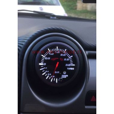 Turbo pressure gauge that can be installed on the Alfa Mito nozzle. Turbo, petrol and oil pressure gauges