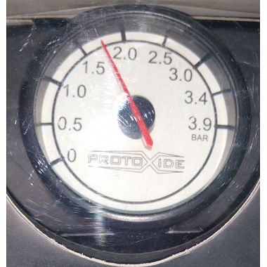 Tegendruk turbo manometer 60mm Drukmeters Turbo, Benzine, Olie