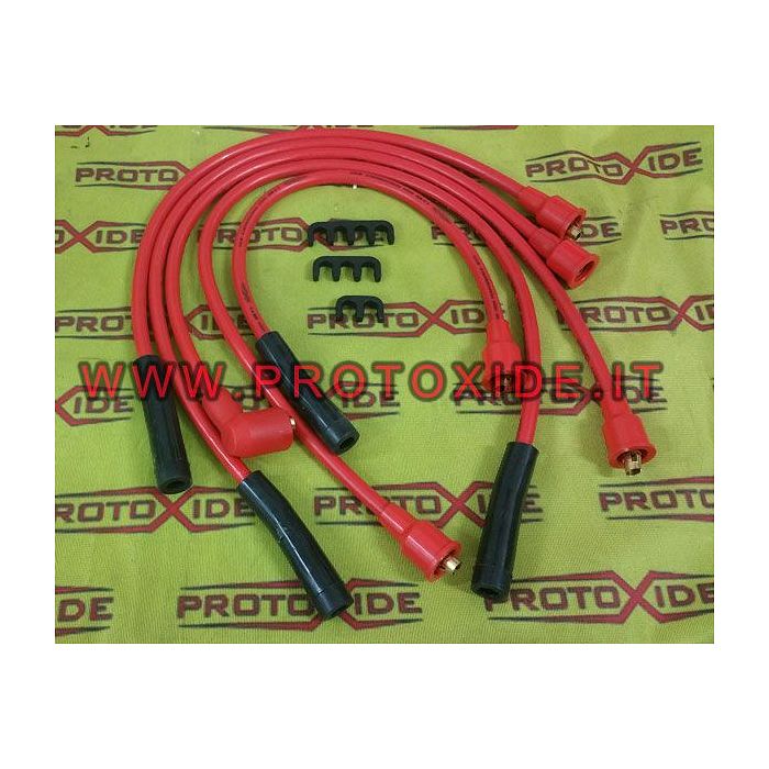 Ignition wires Lancia Delta 1600- 2000 8v Turbo red high conductivity 8.5mm Specific car Ignition wires