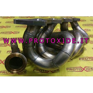 Collettore scarico acciaio Lancia Delta 2000 16v Turbo con turbo Borg Worner acciaio inox