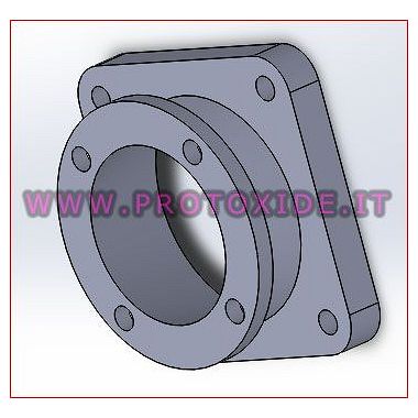 Brida de adaptación para el cuerpo del acelerador aumentada en aluminio Bridas de colector de succión