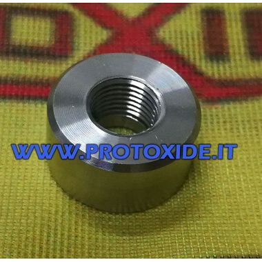 Raccordo boccola inox per nipple termocoppia 1/8 npt ghiera da saldare Sensori, Termocoppie, Sonde Lambda