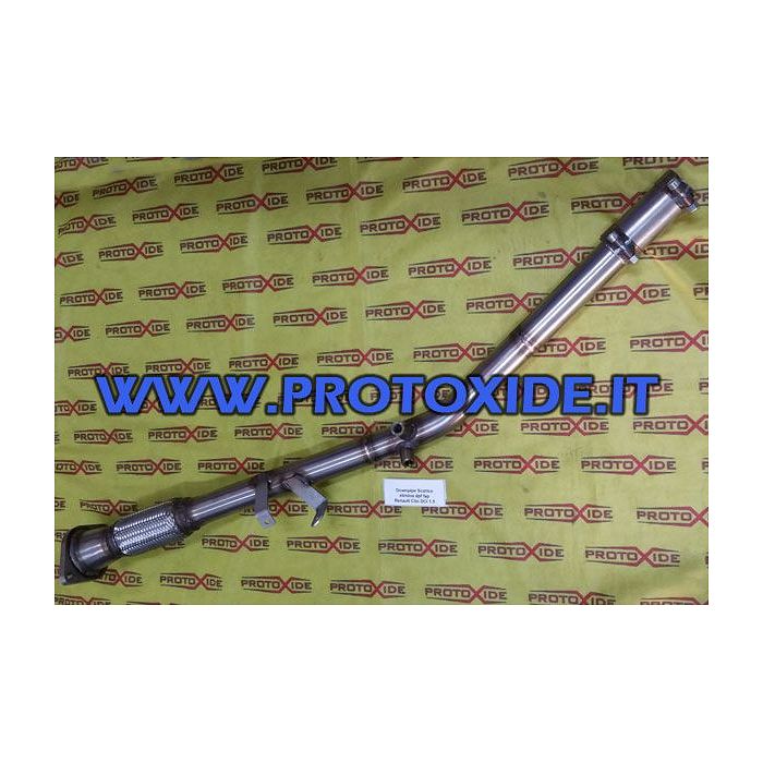 Scarico elimina dpf-fap e catalizzatore Renault Clio DCI 1500 acciaio Inox Downpipe motori Turbo Diesel