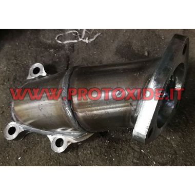 Auspuffrohr Mitsubishi TD04 L Fiat Punto Gt - Fiat Uno Turbo 1300- 1400 4 LÖCHER Flansch Downpipe-Turbo-Benzinmotoren