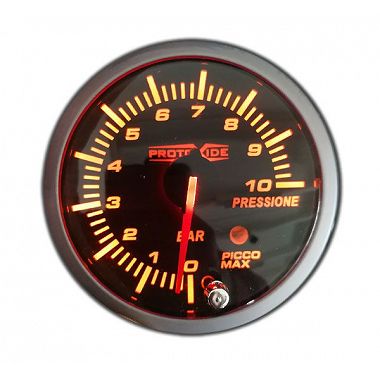 Manometro Pressione Benzina e Olio con memoria 0-10 bar 60mm Manometri pressione Turbo, Benzina, Olio