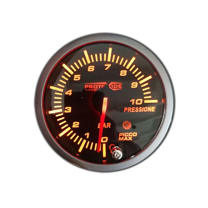 Indicador de presión de combustible y aceite con memoria de 0-10 bar 60 mm Manómetros Turbo, Gasolina, Aceite