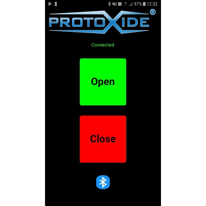 Interface da unidade de controle de abertura do escapamento do silenciador Bluetooth e aplicativo para Android Silenciador de...