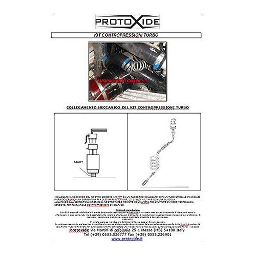 Abgasgegendrucksensor-Kit ohne Display Manometer Turbo, Benzin, Öl