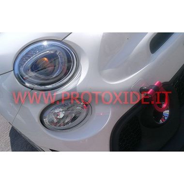 וו הגרירה anodized ספציפי Alu עבור פיאט 500 תומכים מחוזקים, ידיות הילוכים