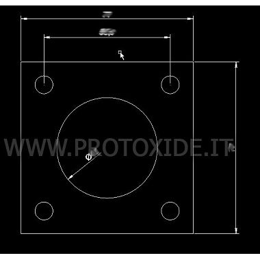 Brida d'entrada per Turbo IHI Flanges per Turbo, Downpipe i Wastegate