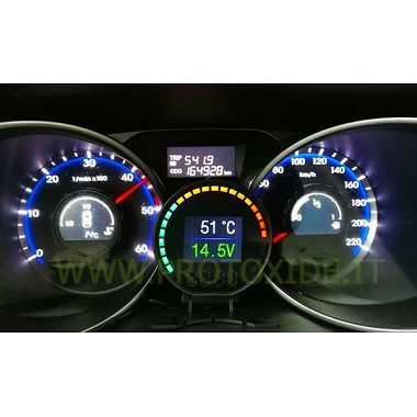 52mm 4 פרמטרים Viewer OBD2 OBD2 וכלי אבחון