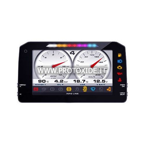 Digitaal dashboard voor auto's en motorfietsen 6 "model P Digitale dashboards voor auto's en motorfietsen