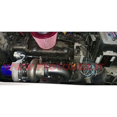 Collettore scarico acciaio Trasformazione turbo Fiat Punto - Grandepunto 1.200 Fire TURBO SOPRA Col·lectors d'escapament d'ac...