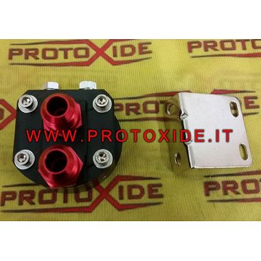 Kit de base adaptateur pour déplacer le support et le support de filtre à huile Lancia Delta 2000 Supports de filtre à huile ...